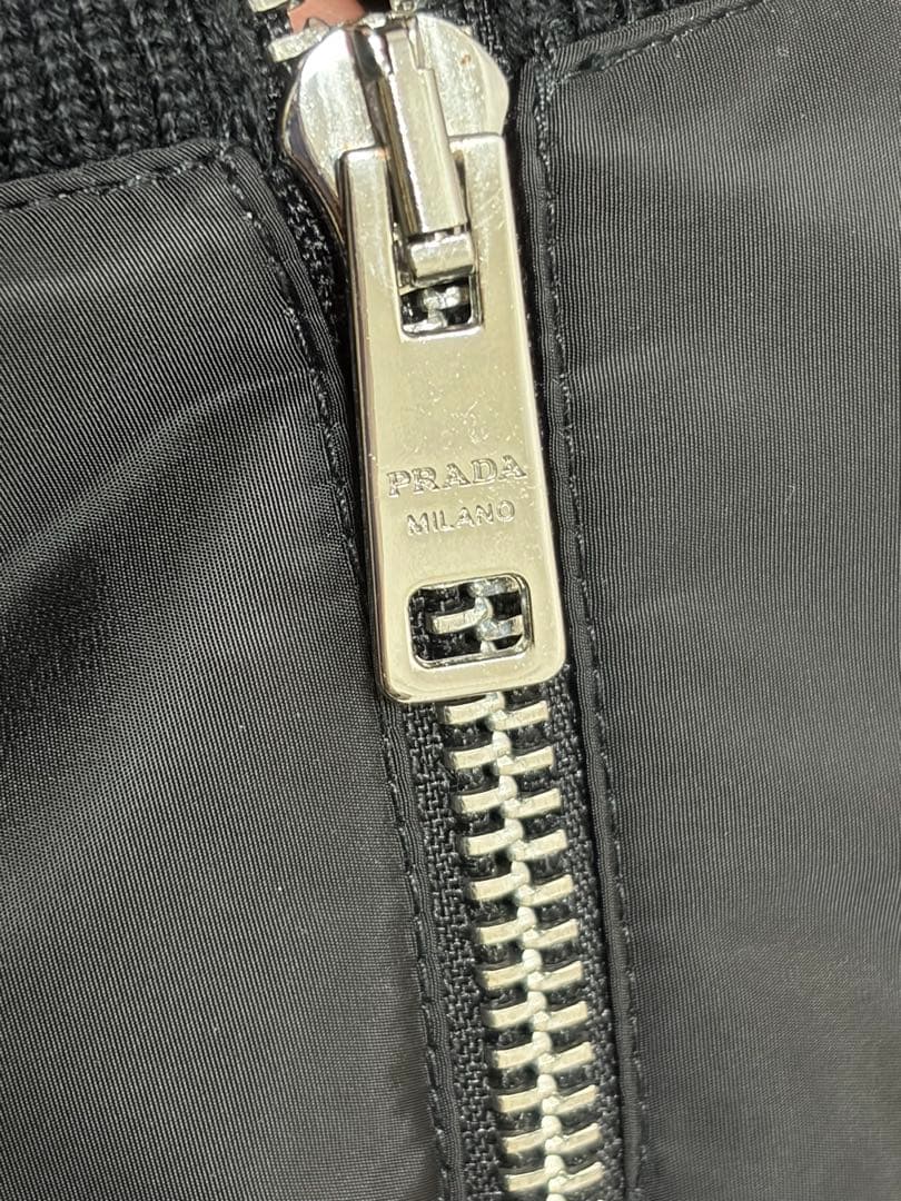 PRADAプラダ　ナイロン/ニット/メンズアウター50（L）