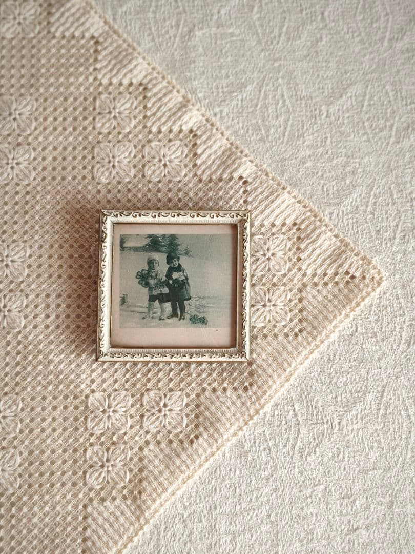 【mkuさま】vintage ❀ 飾り模様が素敵な スクエアフレーム