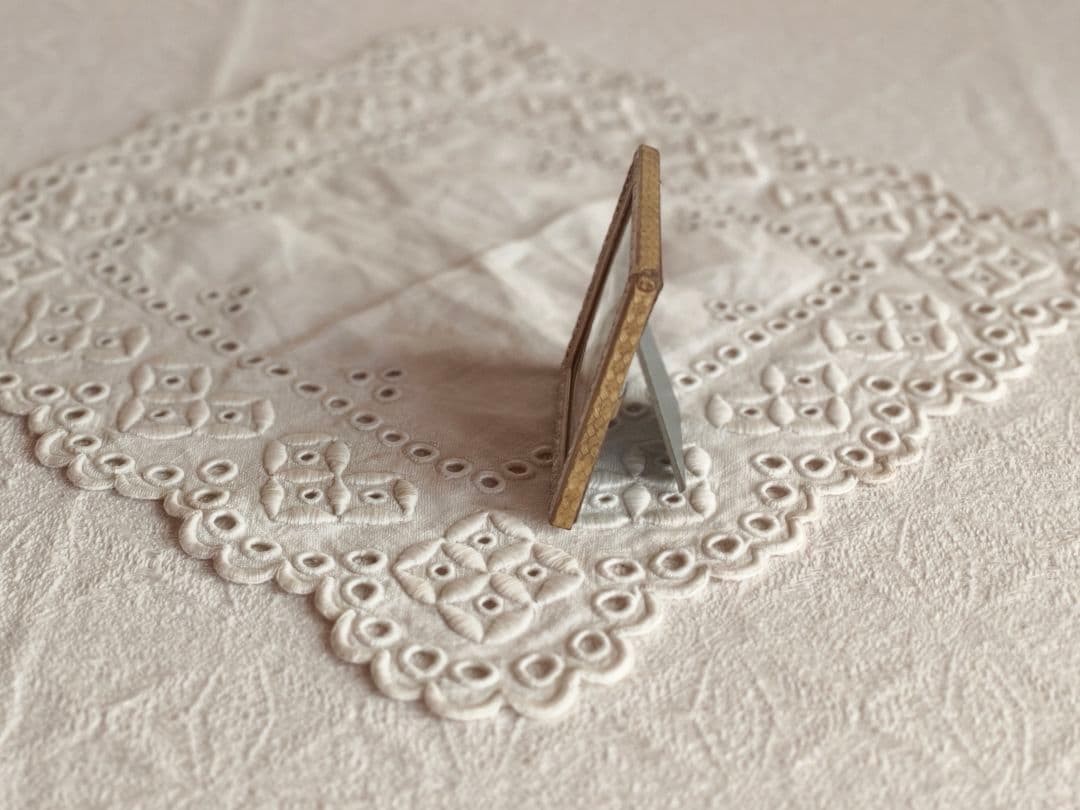 【mkuさま】vintage ❀ 飾り模様が素敵な スクエアフレーム