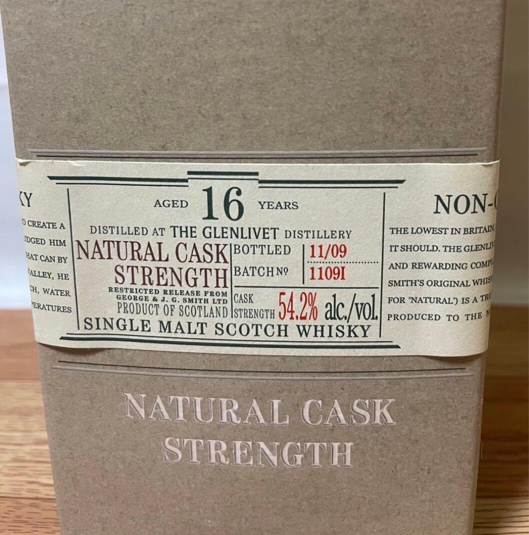 終売品 初期ボトル グレンリベット16年 ナデューラ 700ml 54.2%