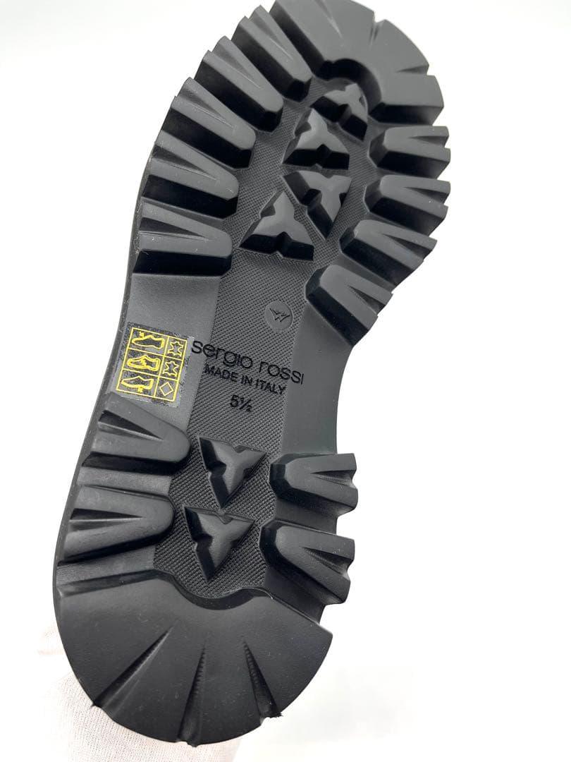 【新品未使用】Sergio Rossi ローファー ブラック 24.5