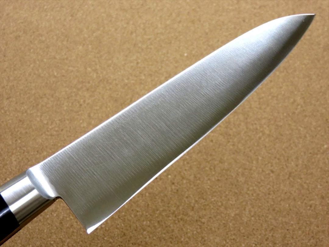 関の刃物 牛刀 180mm 伊勢屋治平 8A 口金付 黒パッカー 肉切り 洋包丁