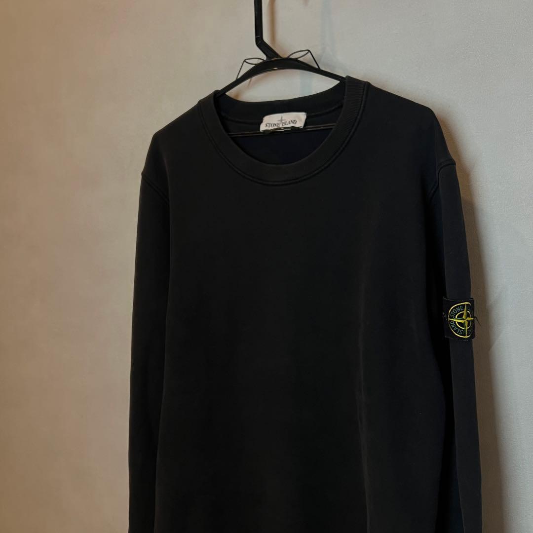 【希少❗️】ストーンアイランド　スウェット トレーナー ブラック L 美品✨