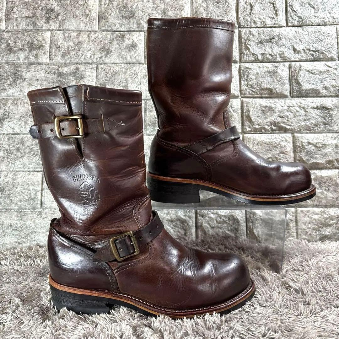 美品❣️90' チペワ 廃番 27864 エンジニアUSA製 ヴィンテージ 茶芯