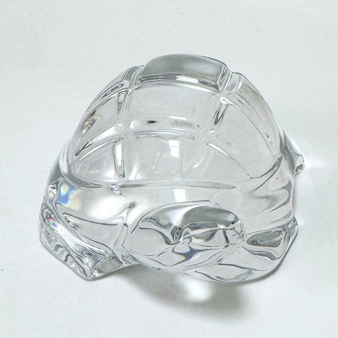 【バカラ】動物 亀 置物 インテリア★美品★金運