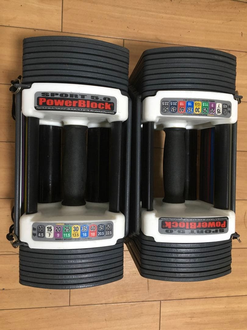 ①POWERBLOCK SPORT5.0パワーブロック ダンベル 23Kg×1個