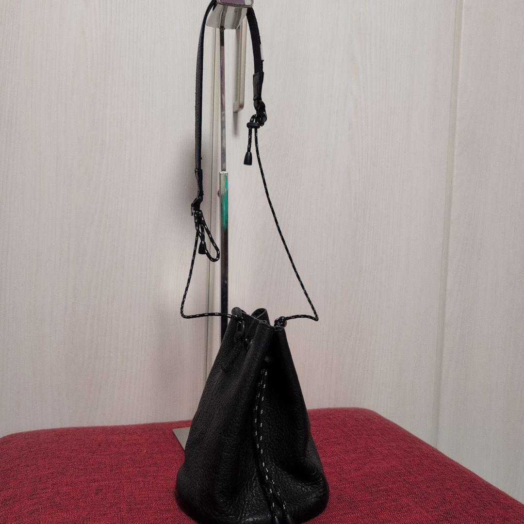 【美品】AS2OV COW LEATHER DRAWSTRING BAG
