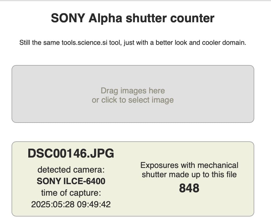 SONY α6400 ミラーレス一眼カメラ ショット数848回 動作確認済み