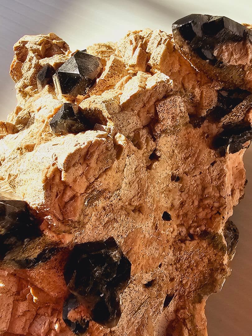 約750gあり★チベット産 モリオン(黒水晶)クラスター