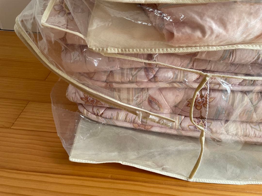 西川リビング　羽毛布団5点セット　手摘みダウン93% ダブルロングサイズ