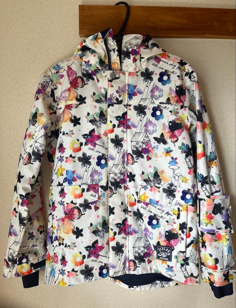 【超美品】SCOLAR スノーボードウェア 上下セット おまけ　手袋付き