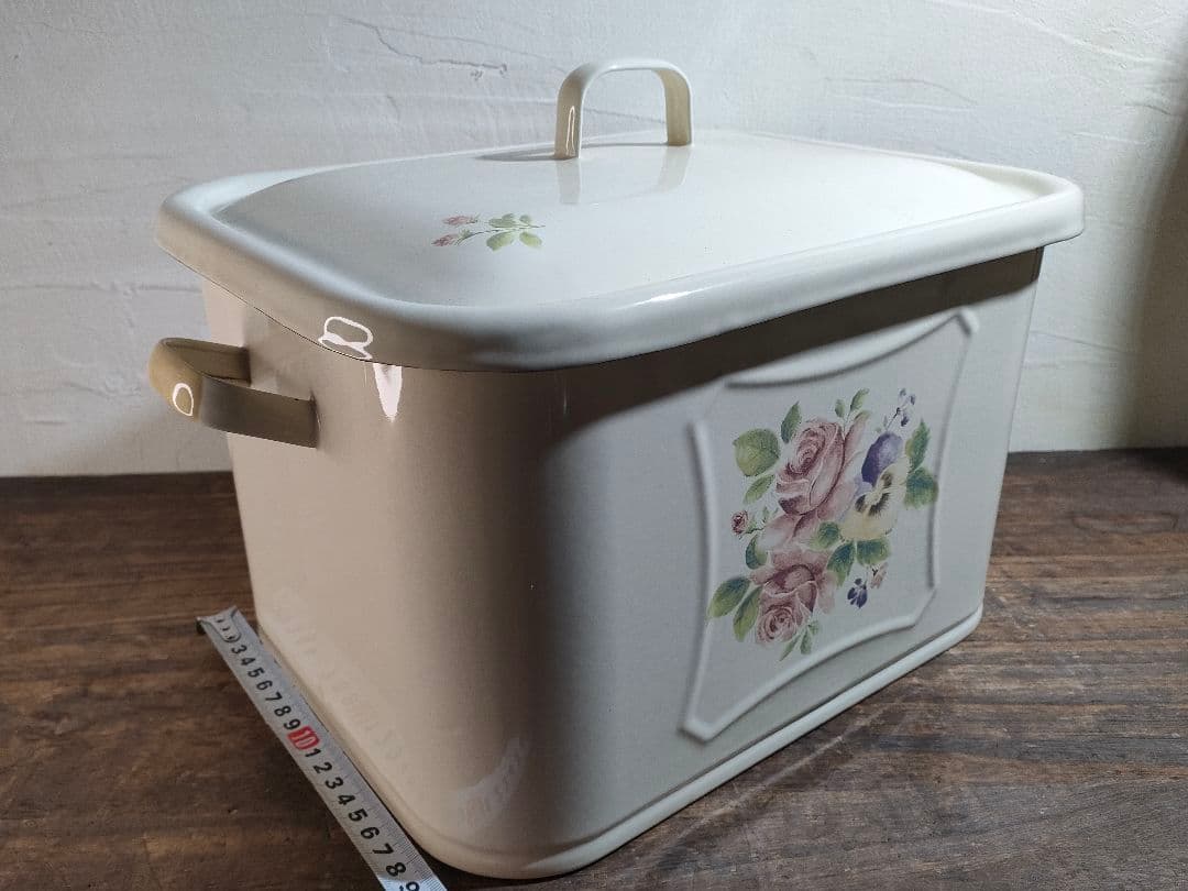 イマン イザベラ ブレッドケース 角ストッカー ホーロー保存容器 未使用