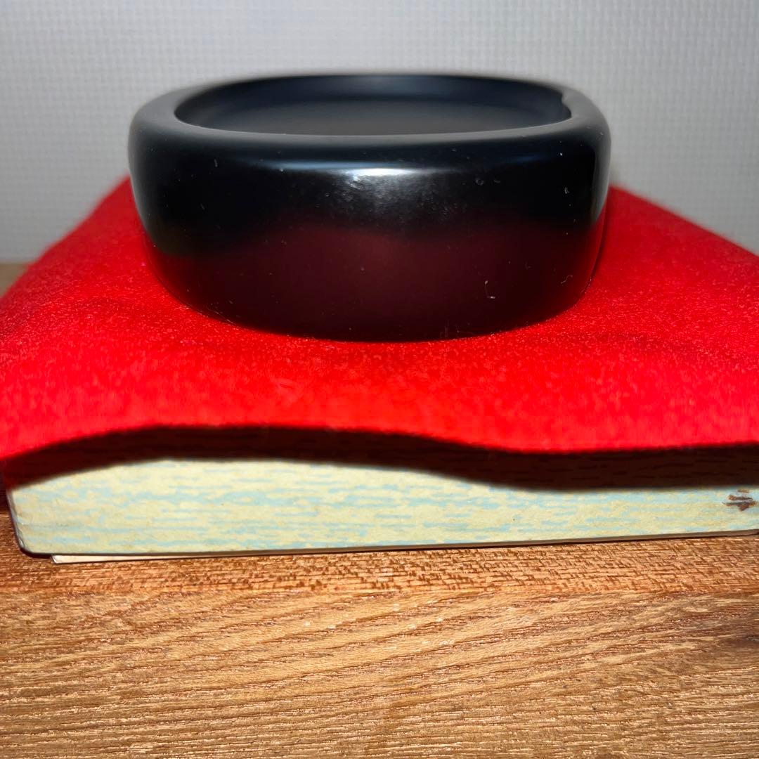 ⭕️希少　那智黒石　玉石　石のささやき　山口光峯　特殊研　皇室献納