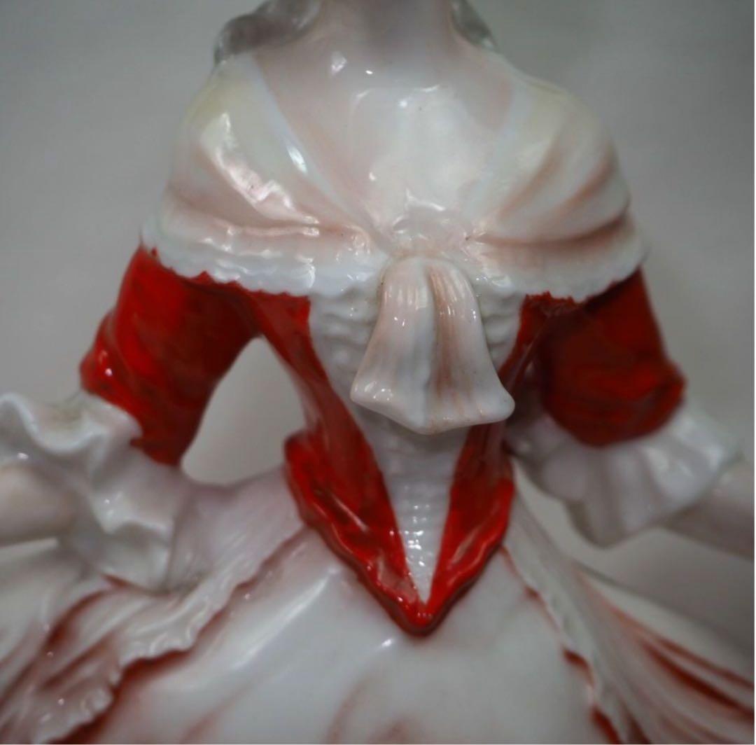 晴天送料無料時代物 1935年『オールドノリタケ』製貴婦人人形 フィギュア