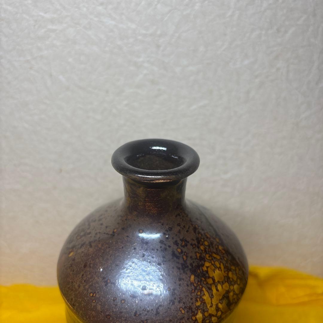 丹波立杭焼 無形文化財 十四代 正元直作 花瓶 花生 一輪挿し