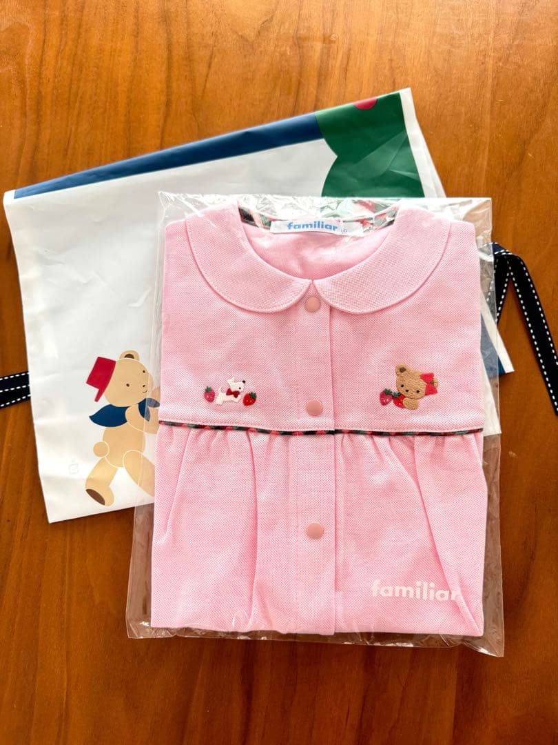 【新品・完売商品】familiar 襟付きロンパス 80cm ピンク