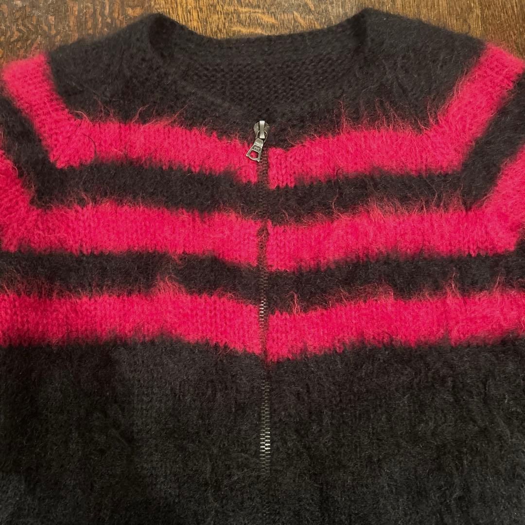 BACKLASH バックラッシュ　モヘアニット　カーディガン　ライダース　ロエン