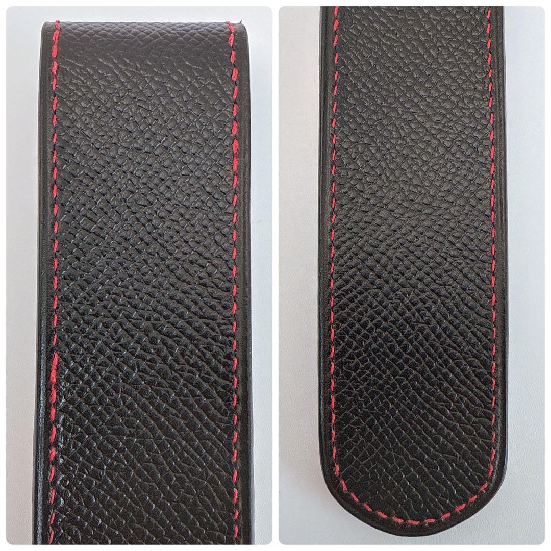 エルメス ペンケース バイカラー ブラック レッド 文房具 ステーショナリー