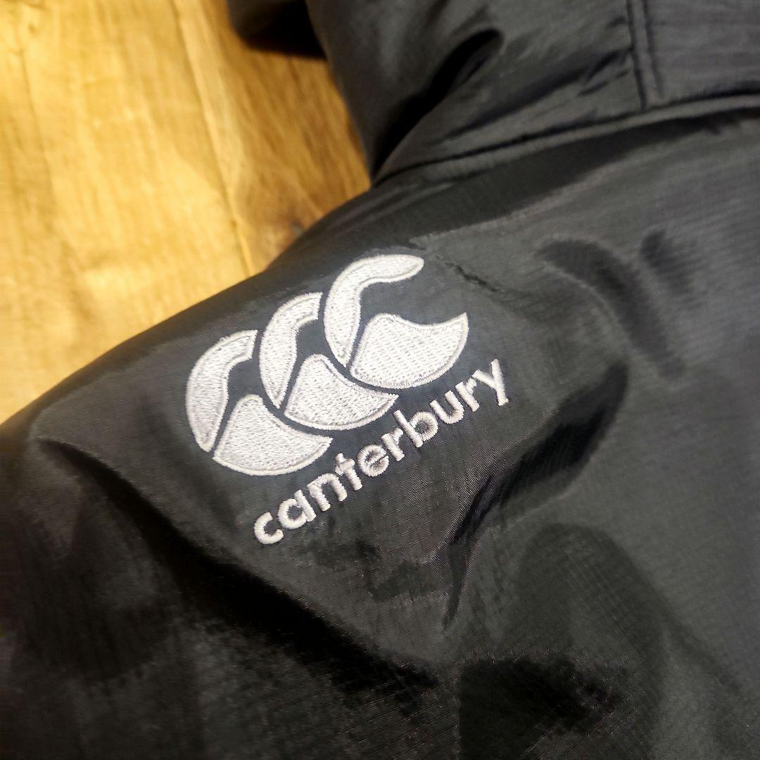 『カンタベリー』ベンチコート ラグビー ダブルジップ フード M ブラック