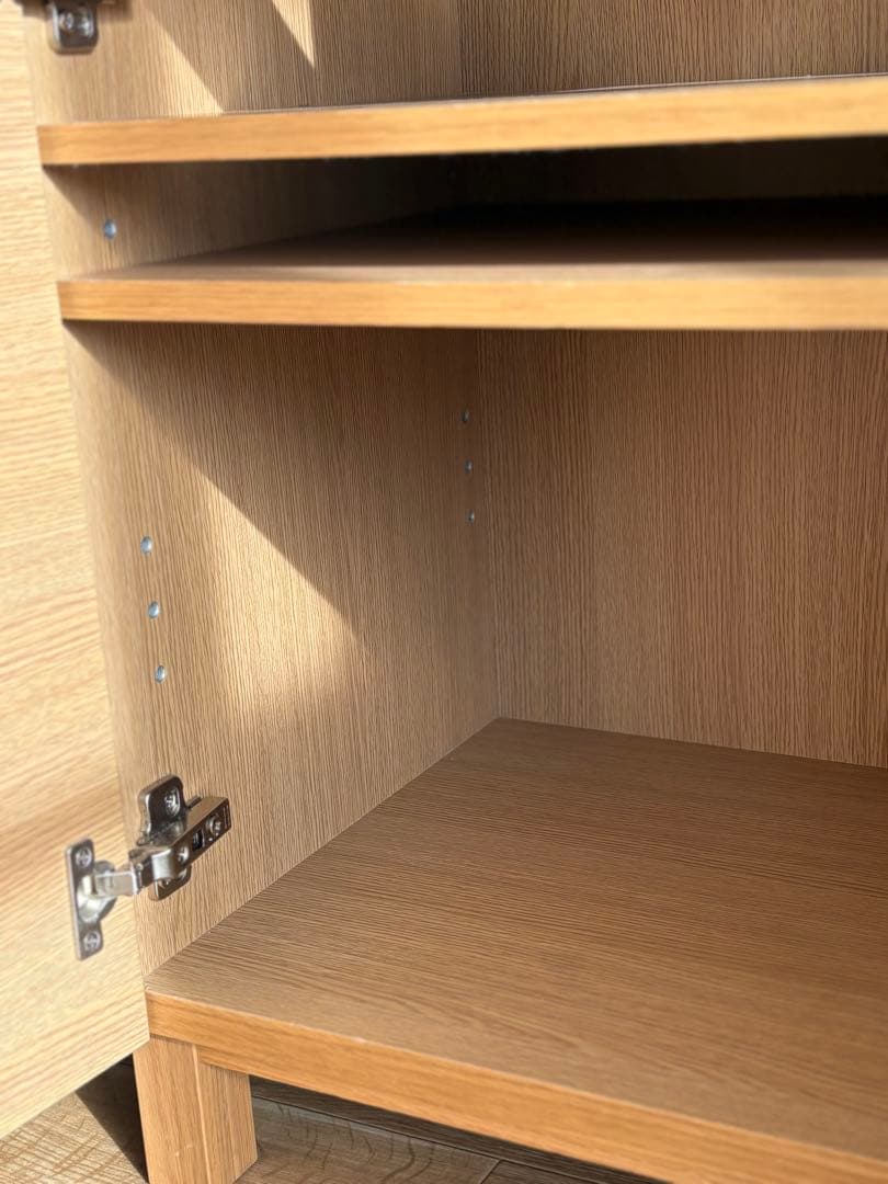 無印良品　木製キャビネット　オーク材突板