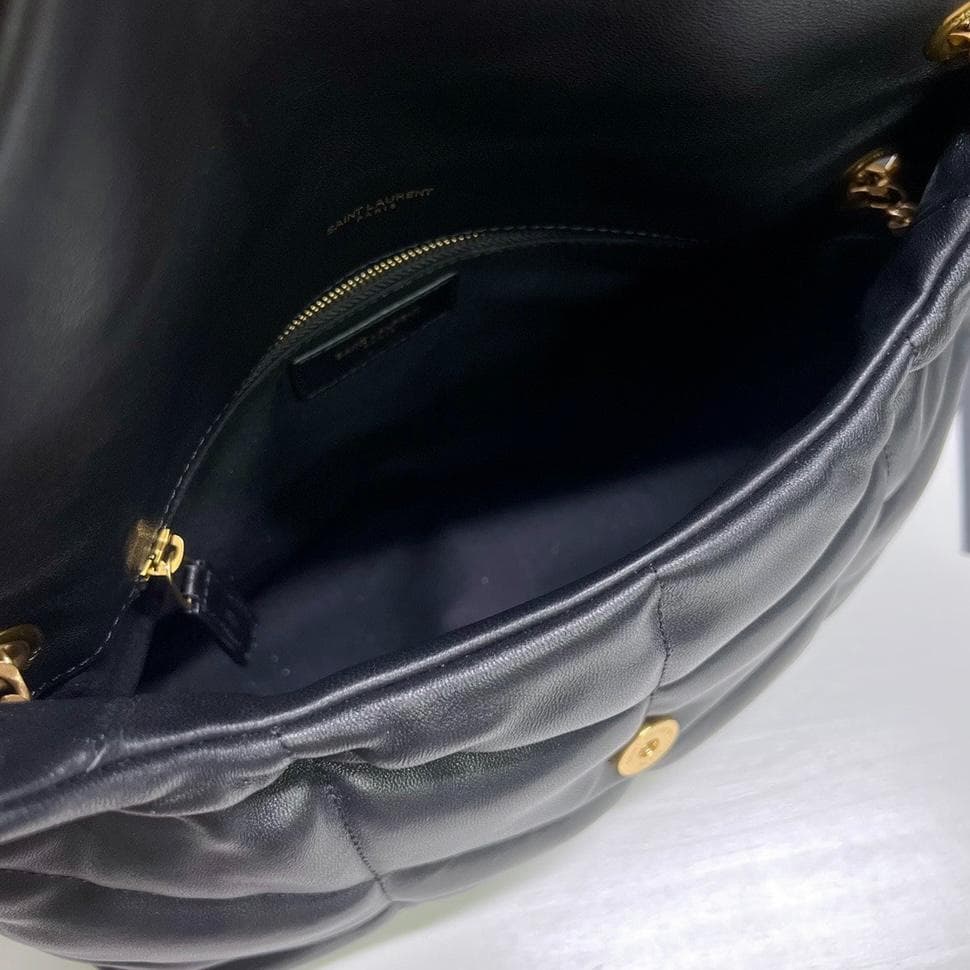 極美品！YSLブラック2WAYショルダーバッグレザー