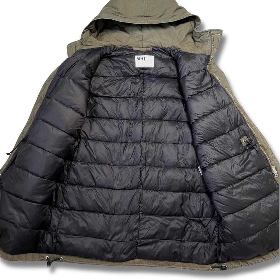 希少✨MHL. エムエイチエル ダウンジャケット モッズコート フード 極暖