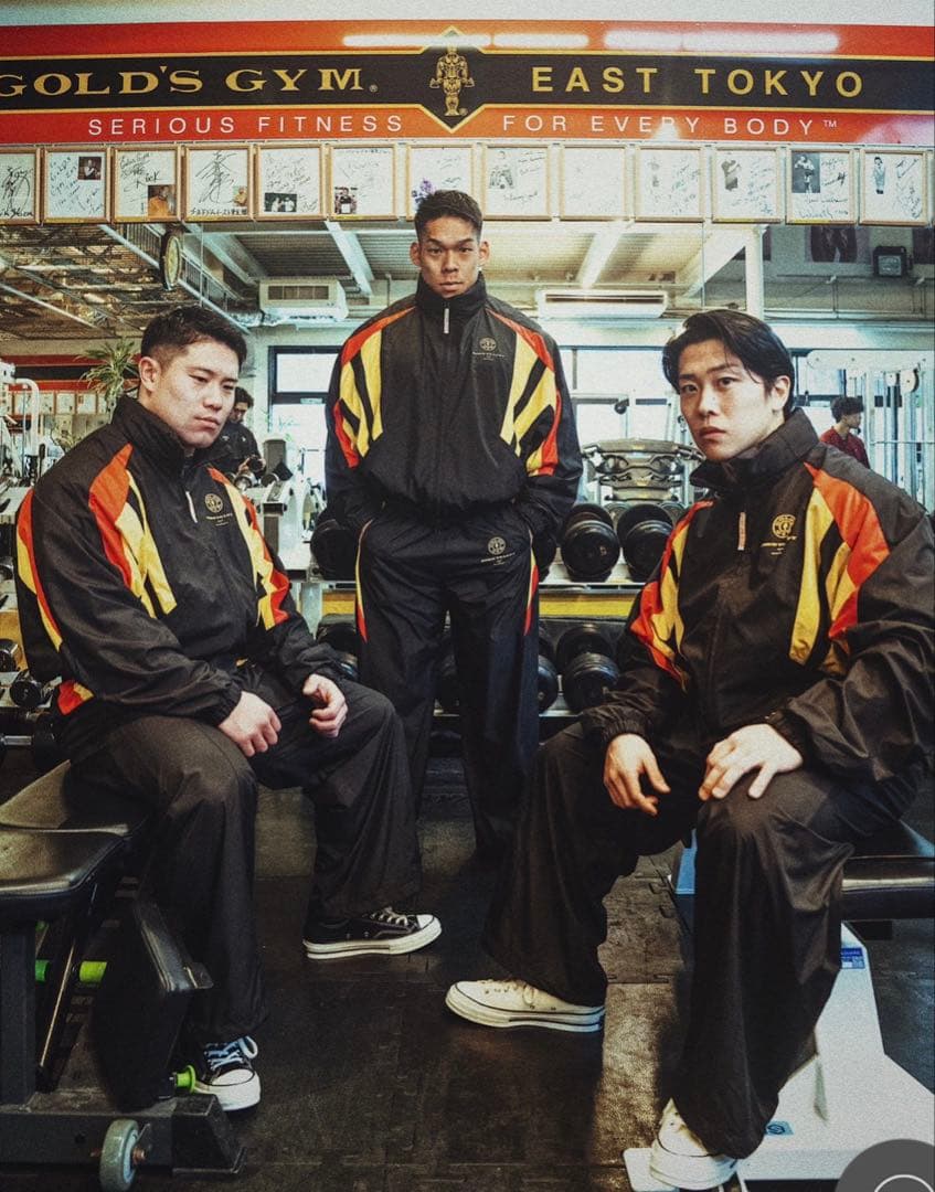 リフト ゴールドジム　ナイロンジャケットセットアップ