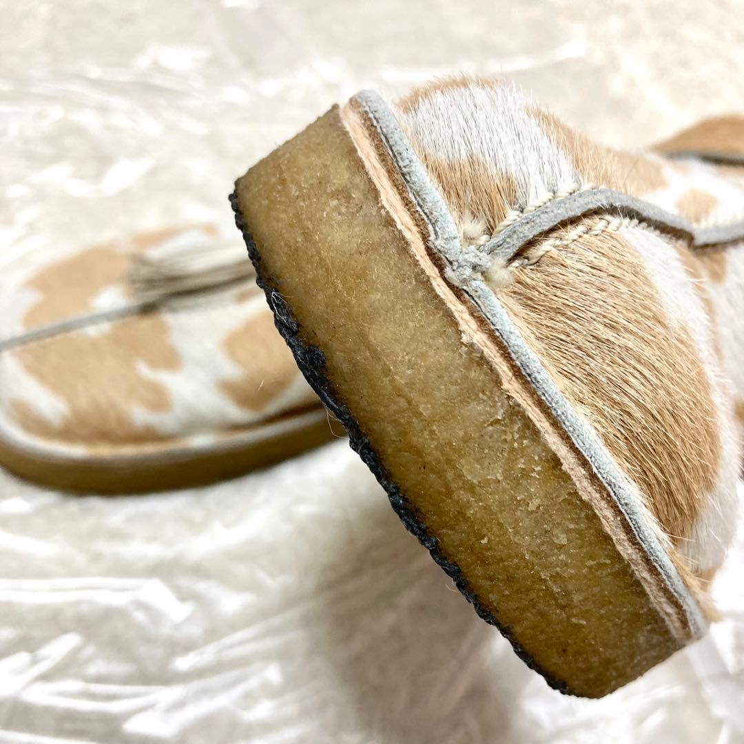 2022年 CLARKS トレックミュール タンカウプリント ハラコ 25cm