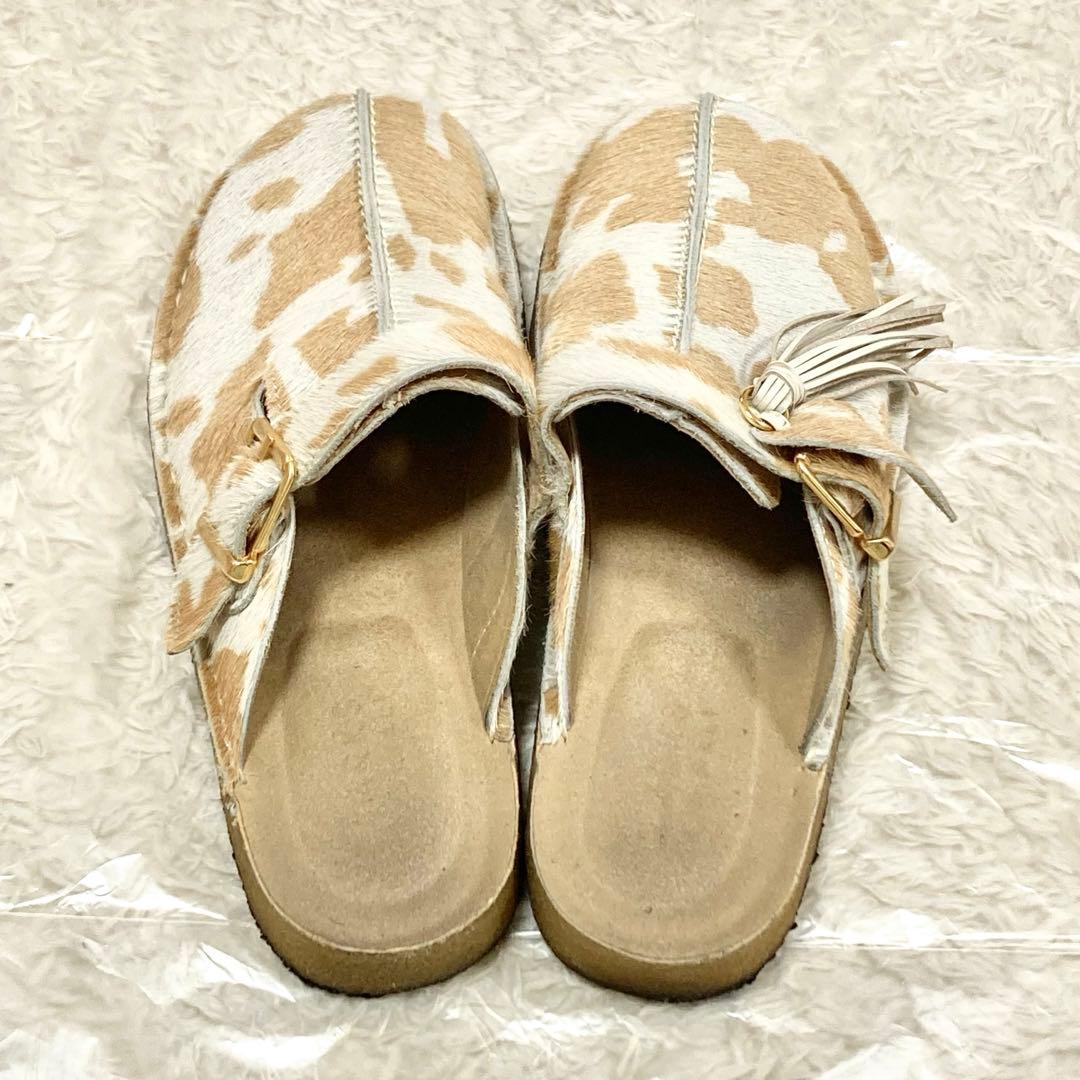 2022年 CLARKS トレックミュール タンカウプリント ハラコ 25cm