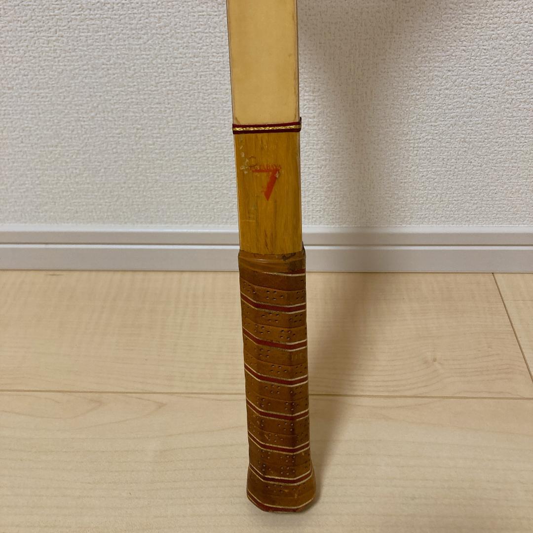 Futabaya 木製テニスラケット 2本＋木製プレス ヴィンテージ グリップ4