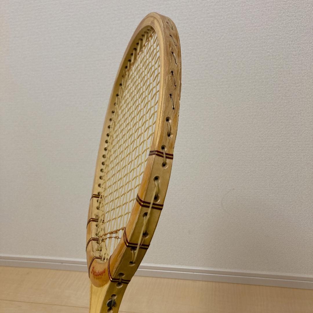 Futabaya 木製テニスラケット 2本＋木製プレス ヴィンテージ グリップ4