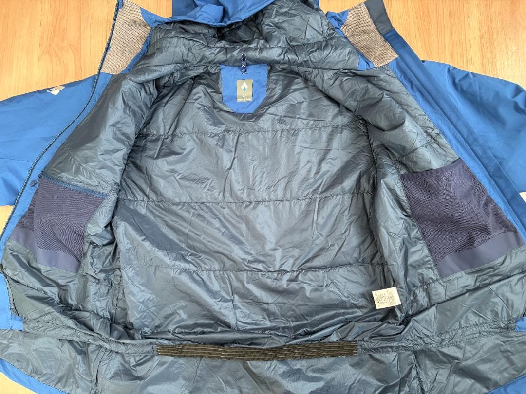 mont-bell パウダーグライド パーカ 青・Men's XL