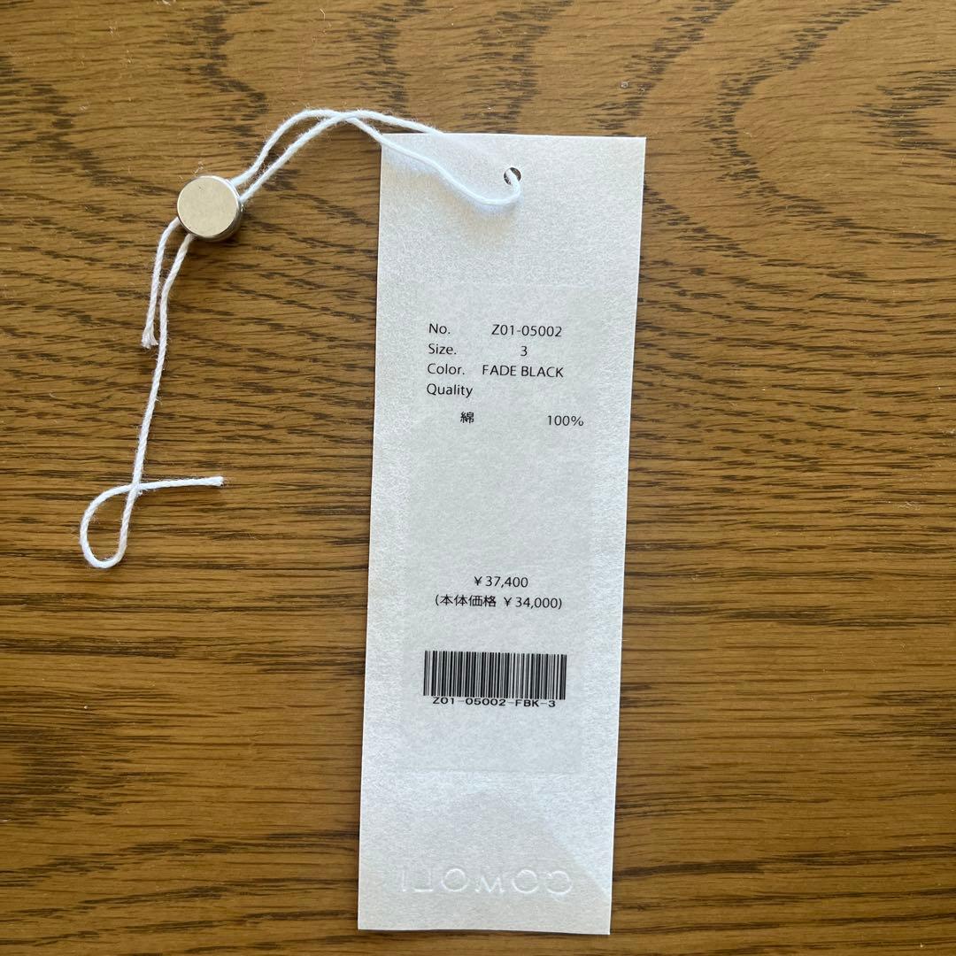 COMOLI コットン裏毛クルーネック Z01-05002 24SS