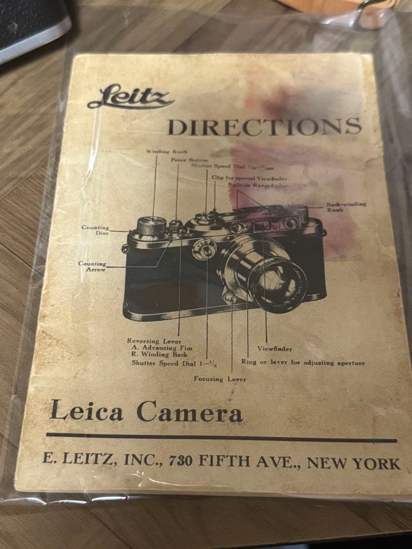 最終値下げ　美品 バルナックライカⅢb 1939-1940年？貴重なマニュアル付