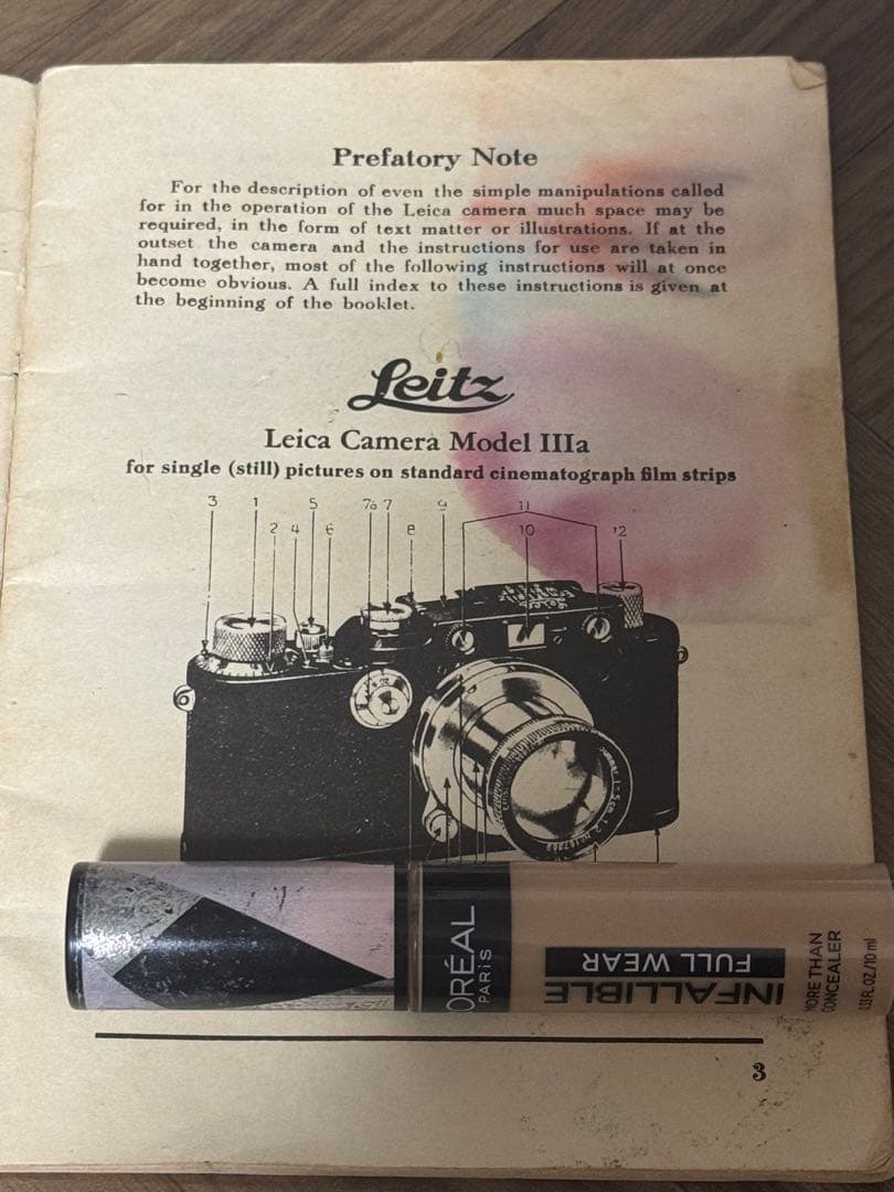 最終値下げ　美品 バルナックライカⅢb 1939-1940年？貴重なマニュアル付