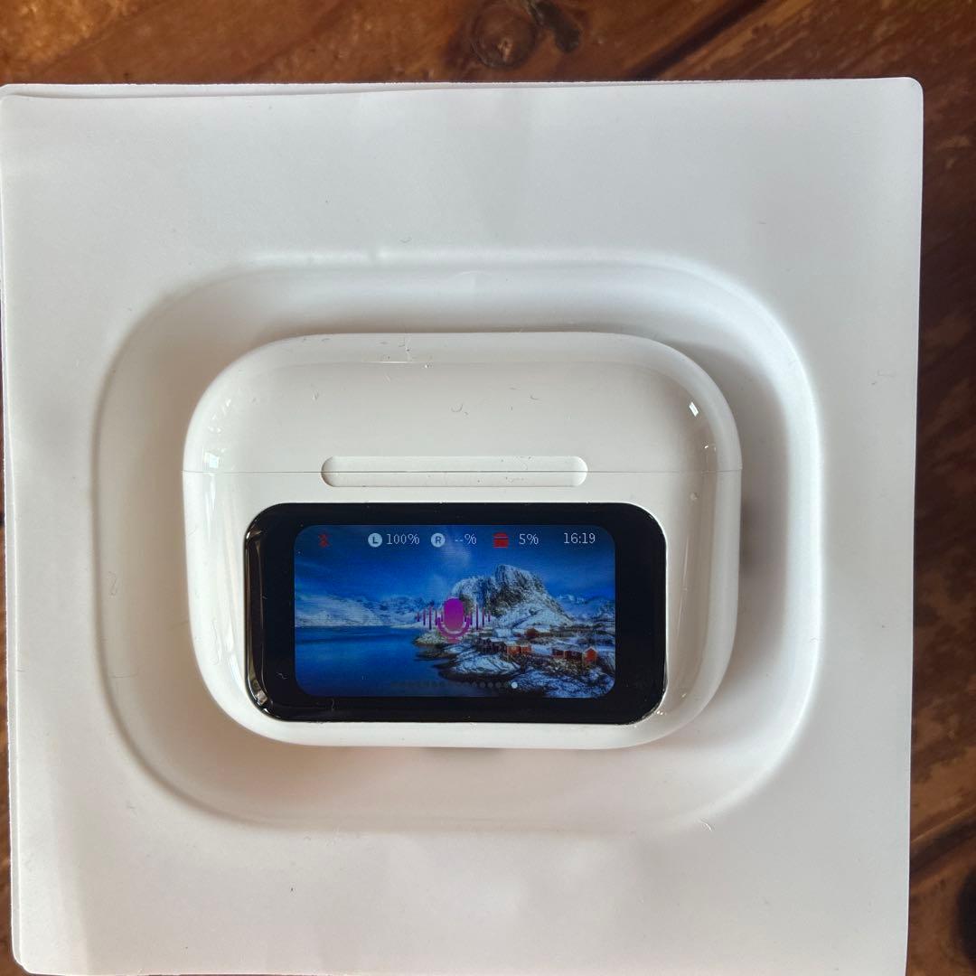 液晶付きワイヤレスイヤホン ノイキャン付き