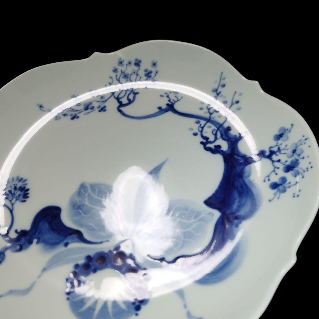 【未使用】Meissen ブルーオーキッド 18.5cmプレート 6枚セット