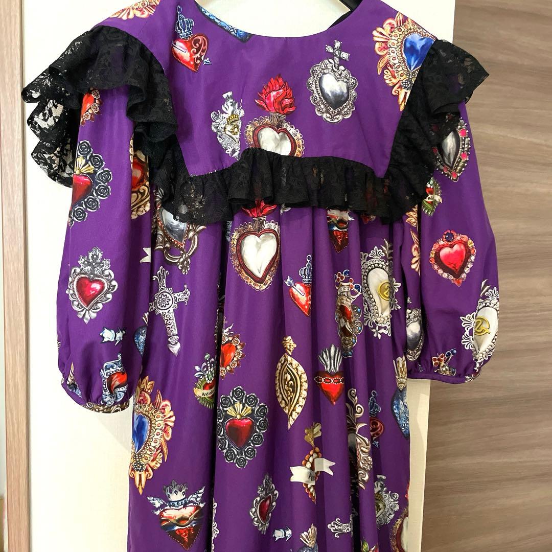 【&ellecy】 アンドエルシー　美品　ハートワンピース