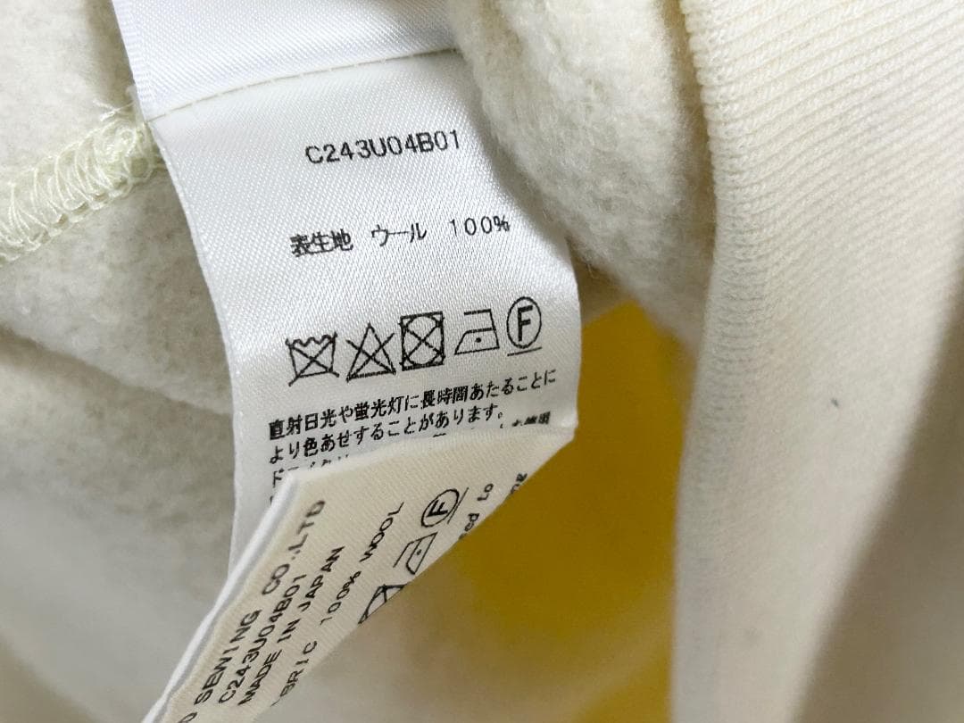 24AW Cale スーパー120 エアーウール 裏毛 スウェット カル