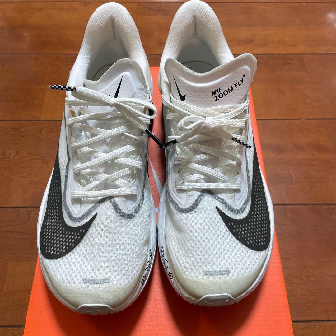NIKE Zoom Fly 6 ホワイト/ブラック 26.0cm