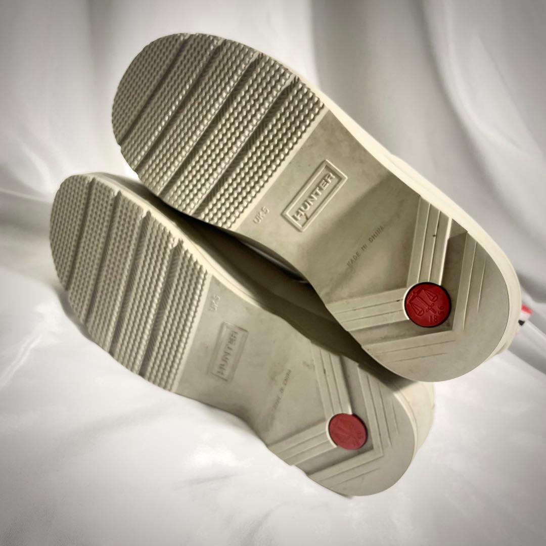 【美品】HUNTERハンター　レインショートブーツUK5 24cm相当