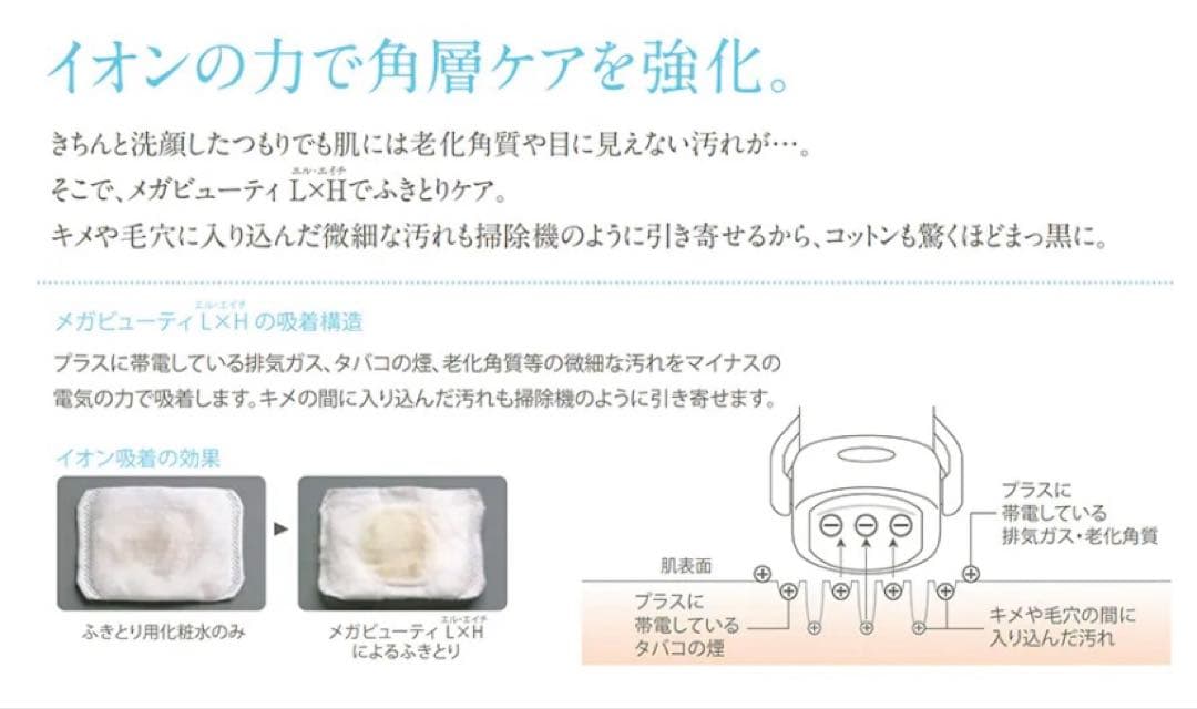 メガビューティL×H ナリス化粧品 角質ケア 美顔器 エステ 小顔