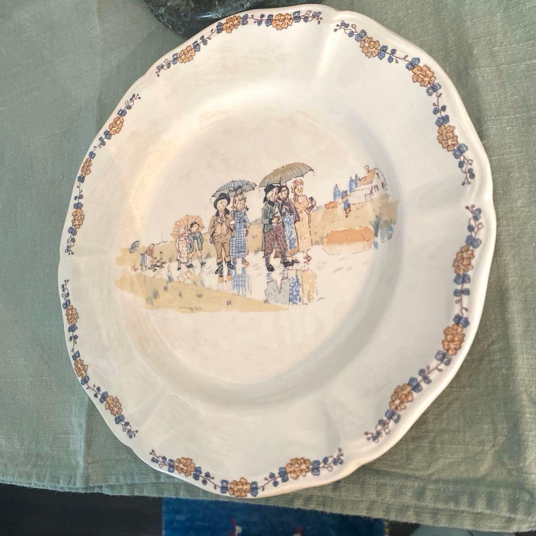 サルグミンヌ アンファンリシャール　デザート皿セット【C】フランスアンティーク