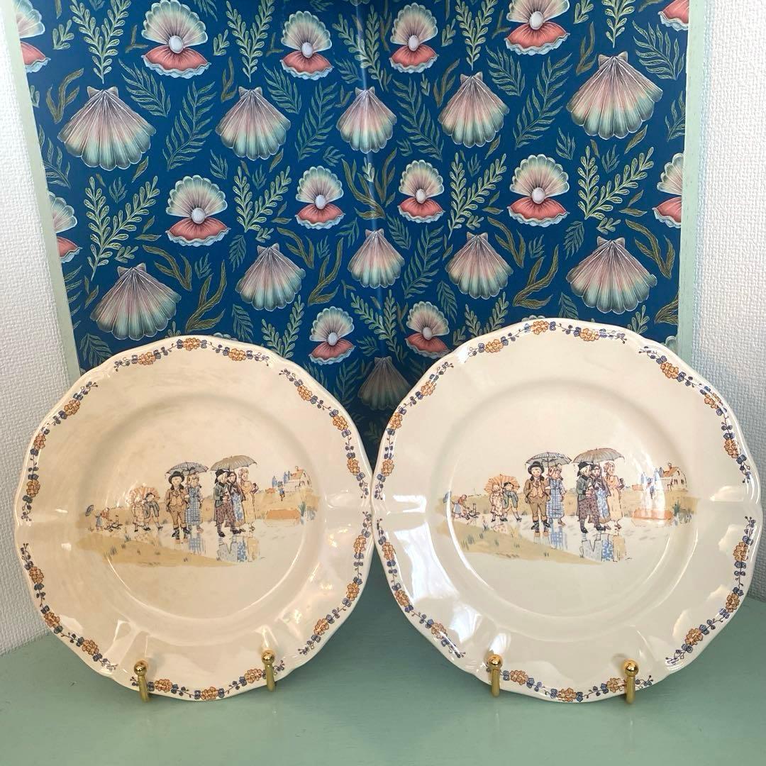 サルグミンヌ アンファンリシャール　デザート皿セット【C】フランスアンティーク