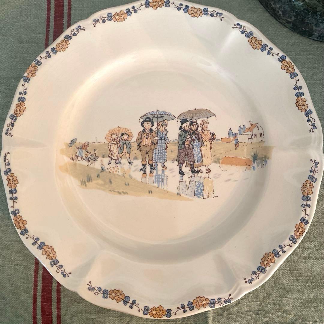 サルグミンヌ アンファンリシャール　デザート皿セット【C】フランスアンティーク