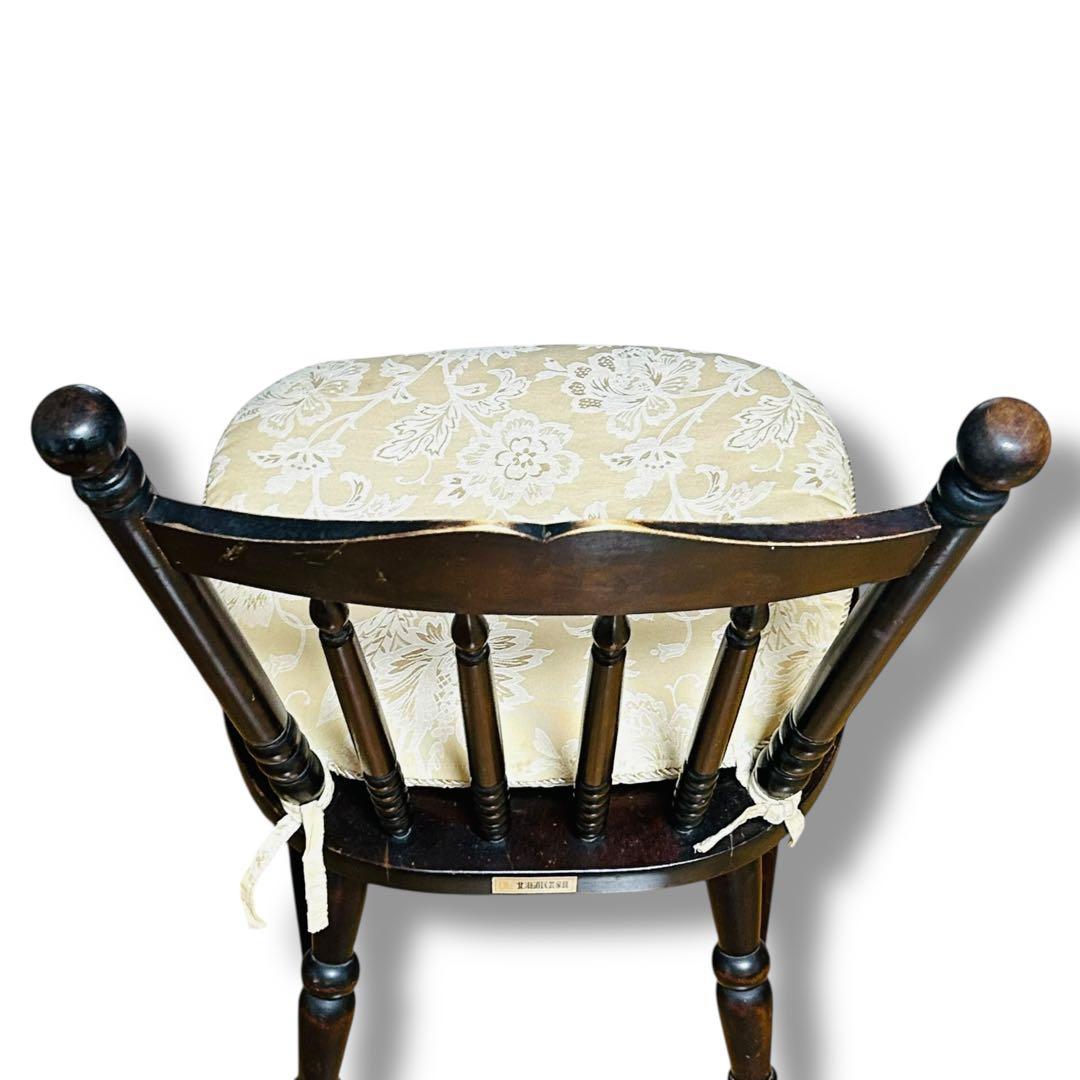 【2脚セット】①② 北海道民芸家具 樺桜材 ウィンザー スピンドル チェア 椅子