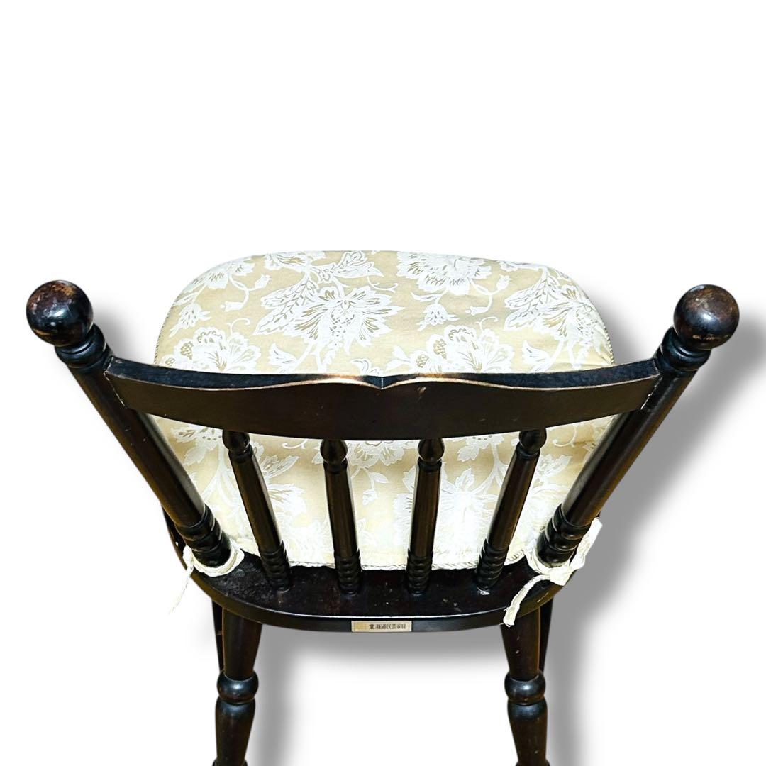 【2脚セット】①② 北海道民芸家具 樺桜材 ウィンザー スピンドル チェア 椅子