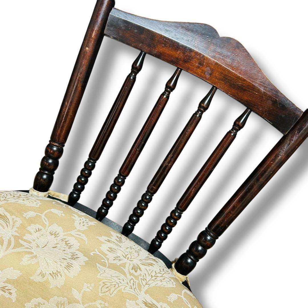 【2脚セット】①② 北海道民芸家具 樺桜材 ウィンザー スピンドル チェア 椅子