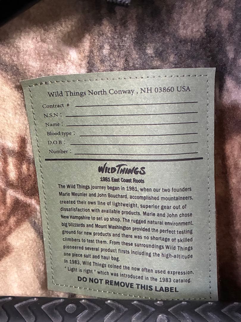 oshさん専用　ワイルドシングス コールドウェザーパーカー