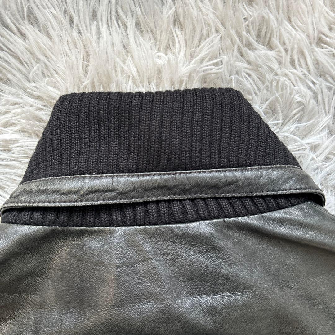 AVIREX ラムレザージャケット ライダース ブラック Sサイズ